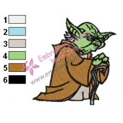 Star Wars Yoda Master 19 Embroidery Design
